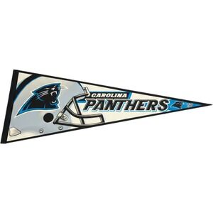 Carolina Panthers NFL Pennant WinCraft Sports Helmet Logo Felt Banner 12x30